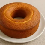 Bolo de baunilha simples de liquidificador