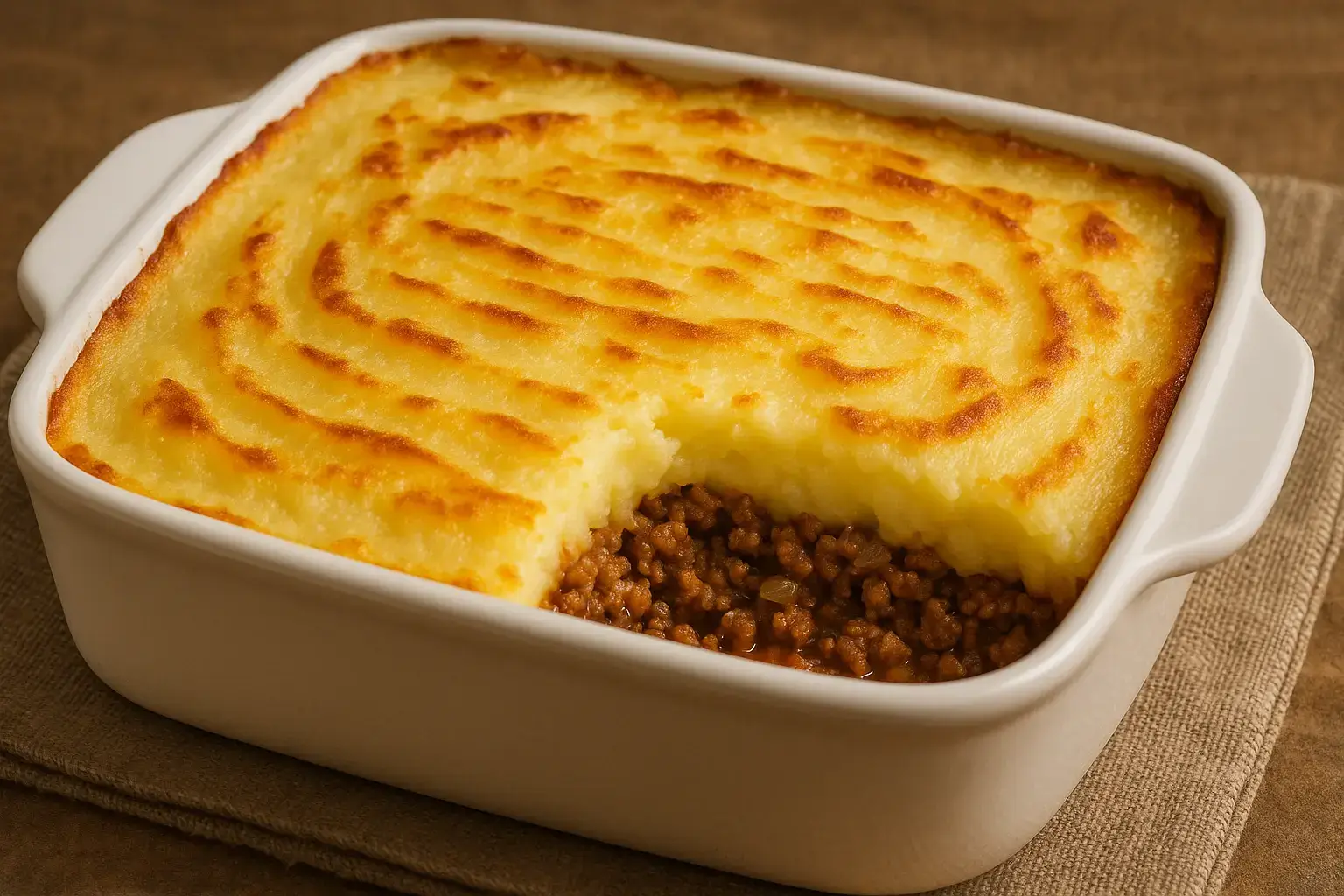 escondidinho de carne moida