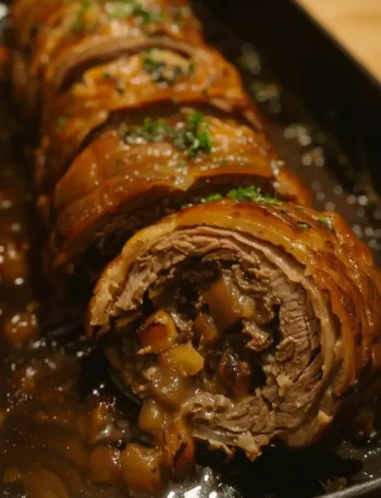Rocambole de carne moida