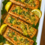 Filé de salmão assado no forno