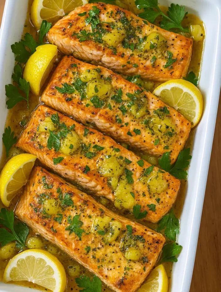 Filé de salmão assado no forno